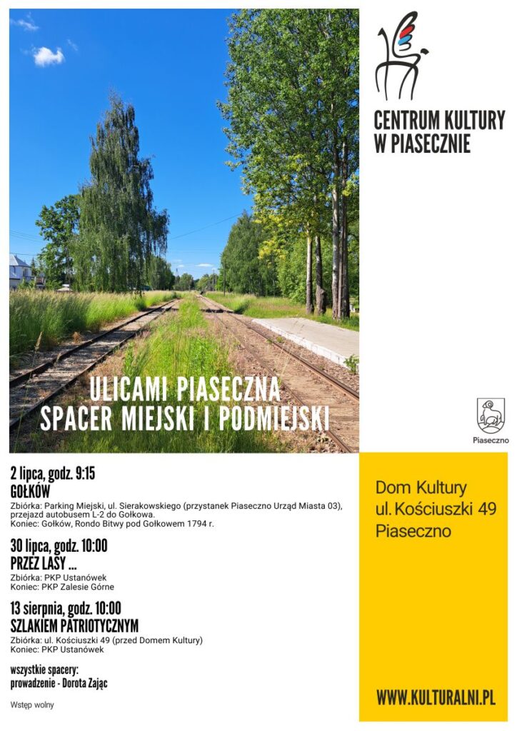 Plakat wydarzenia Ulicami Piaseczna